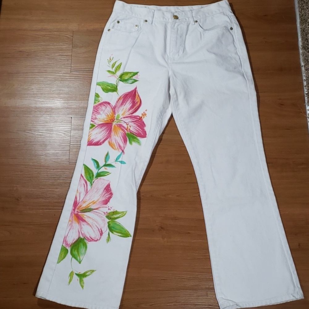 Lauren Ralph Lauren Floral Jean's 8px28.5